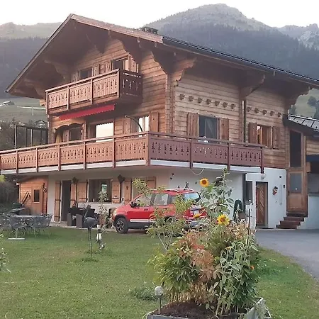 Studio Dans Un Chalet Avec Jardin Privatif Leysin Exterior foto