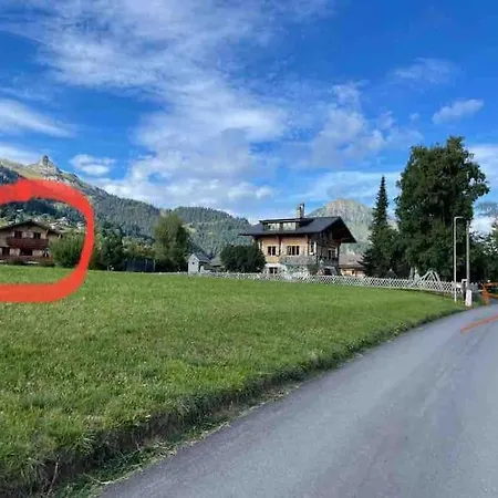Studio Dans Un Chalet Avec Jardin Privatif Leysin Exterior foto